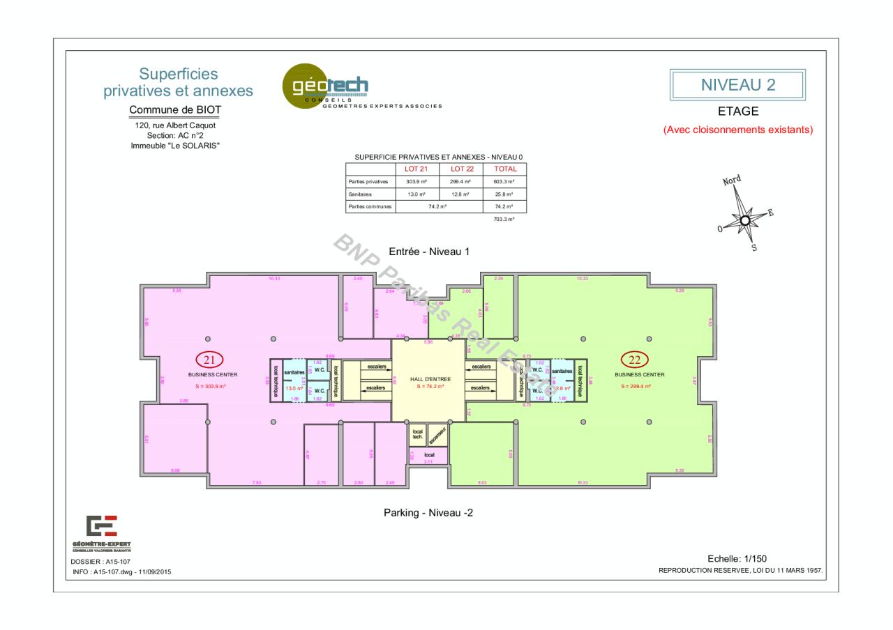 Bureau Biot 710m² Vente Bureau Biot Alpes-Maritimes AOVBUR2201030_1 1