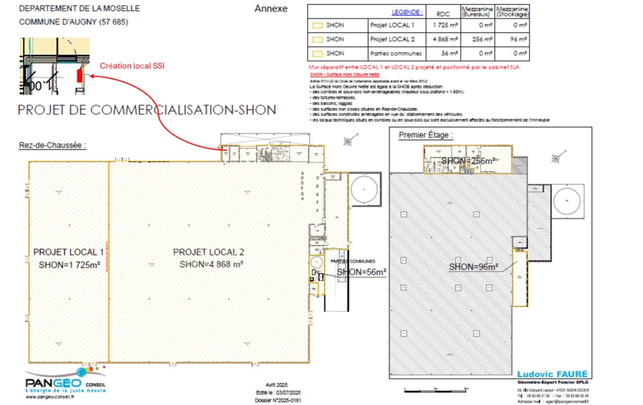 Commerce Augny 1725m² Location Commerce Augny OLCOM2535790