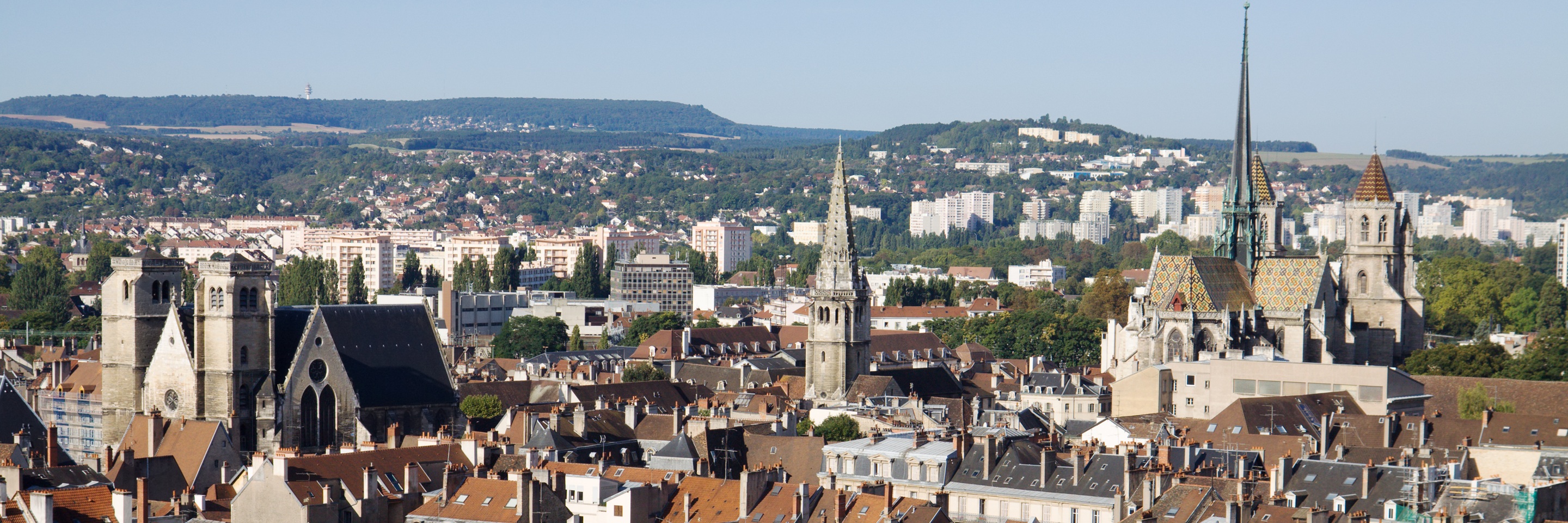 Dijon vue aérienne ville