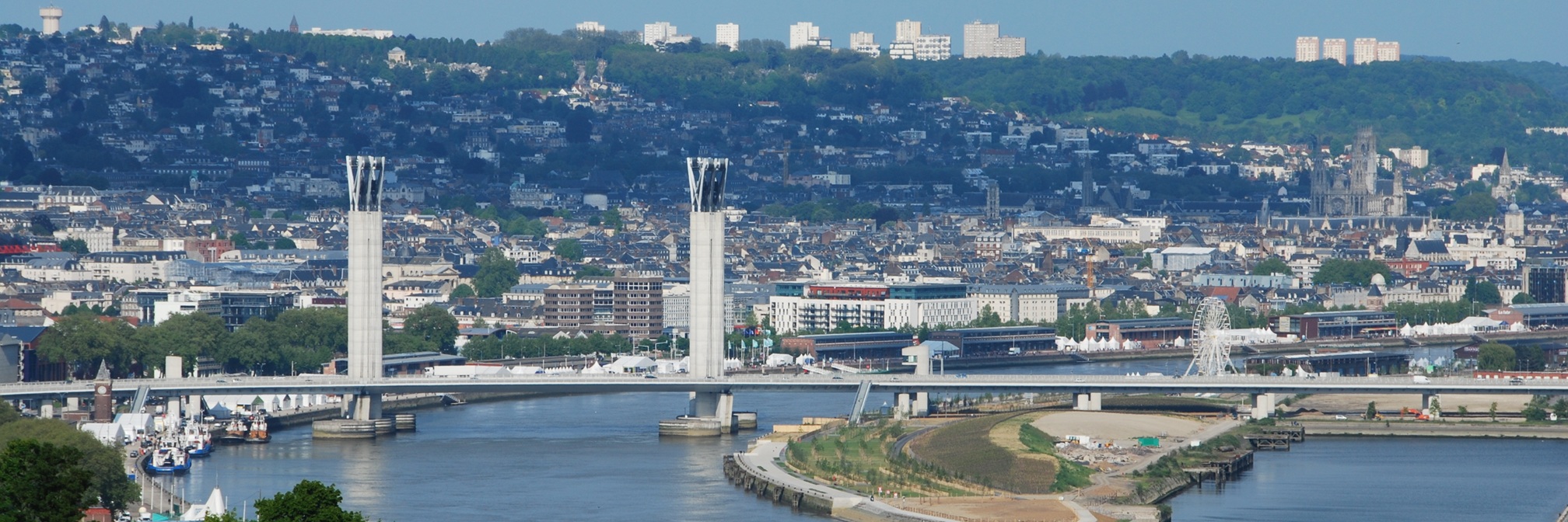 Vue côté Seine de Rouen