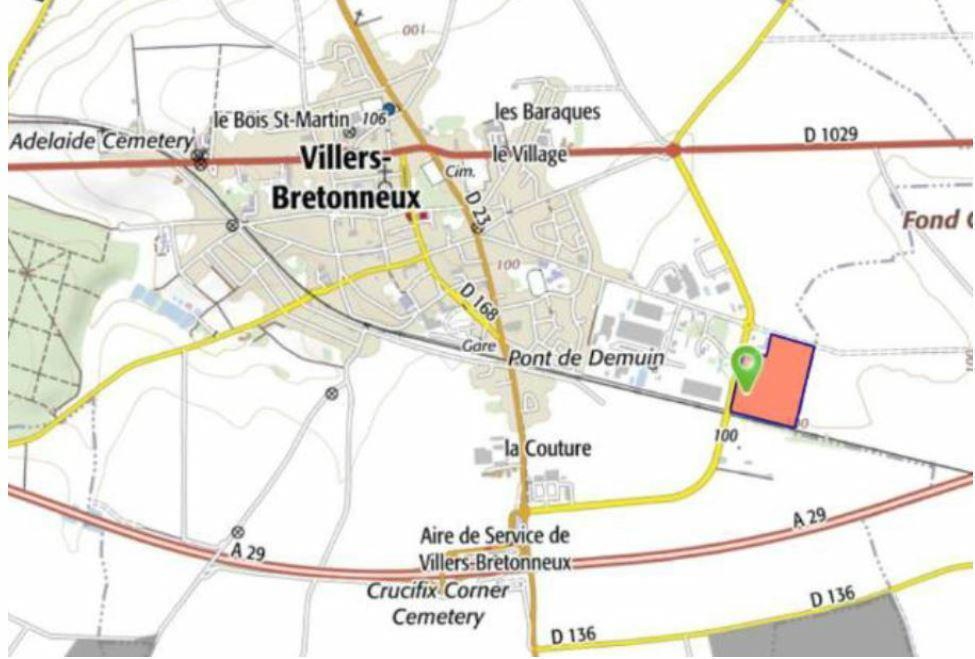 Location entrepôt classe a 37750m² Villers-Bretonneux