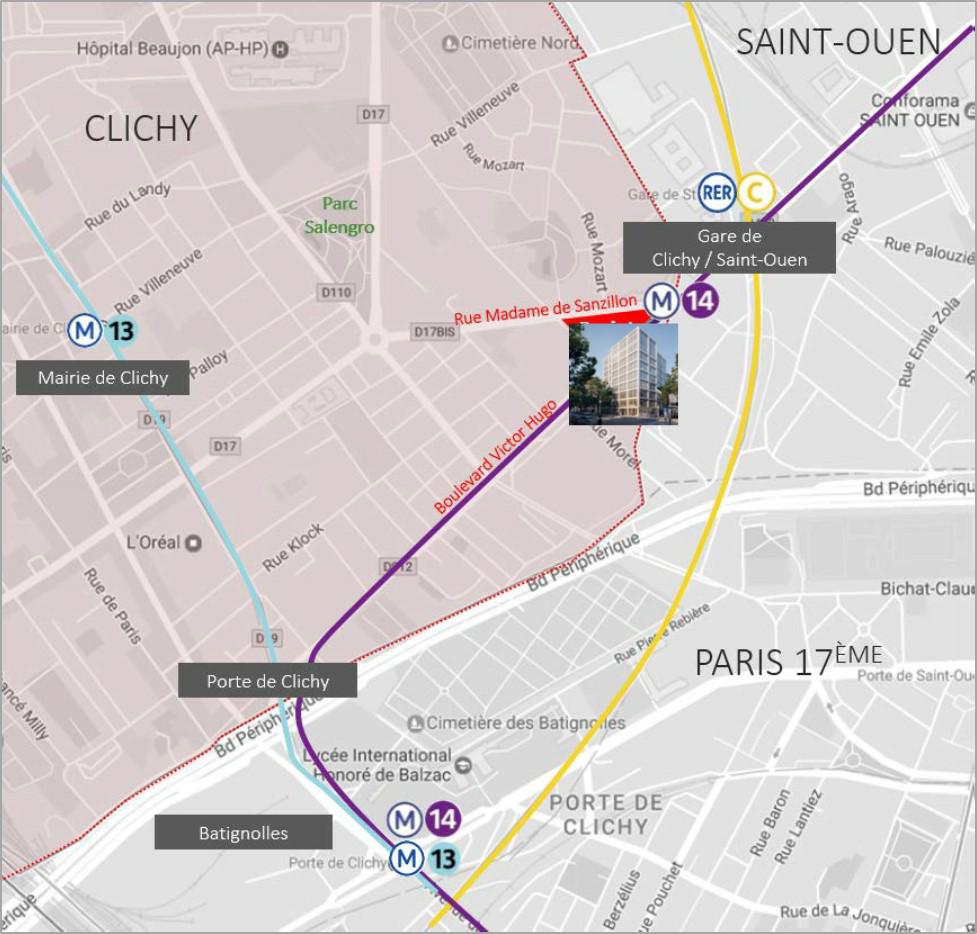 Location bureau Clichy Hauts-de-Seine OLBUR2100427