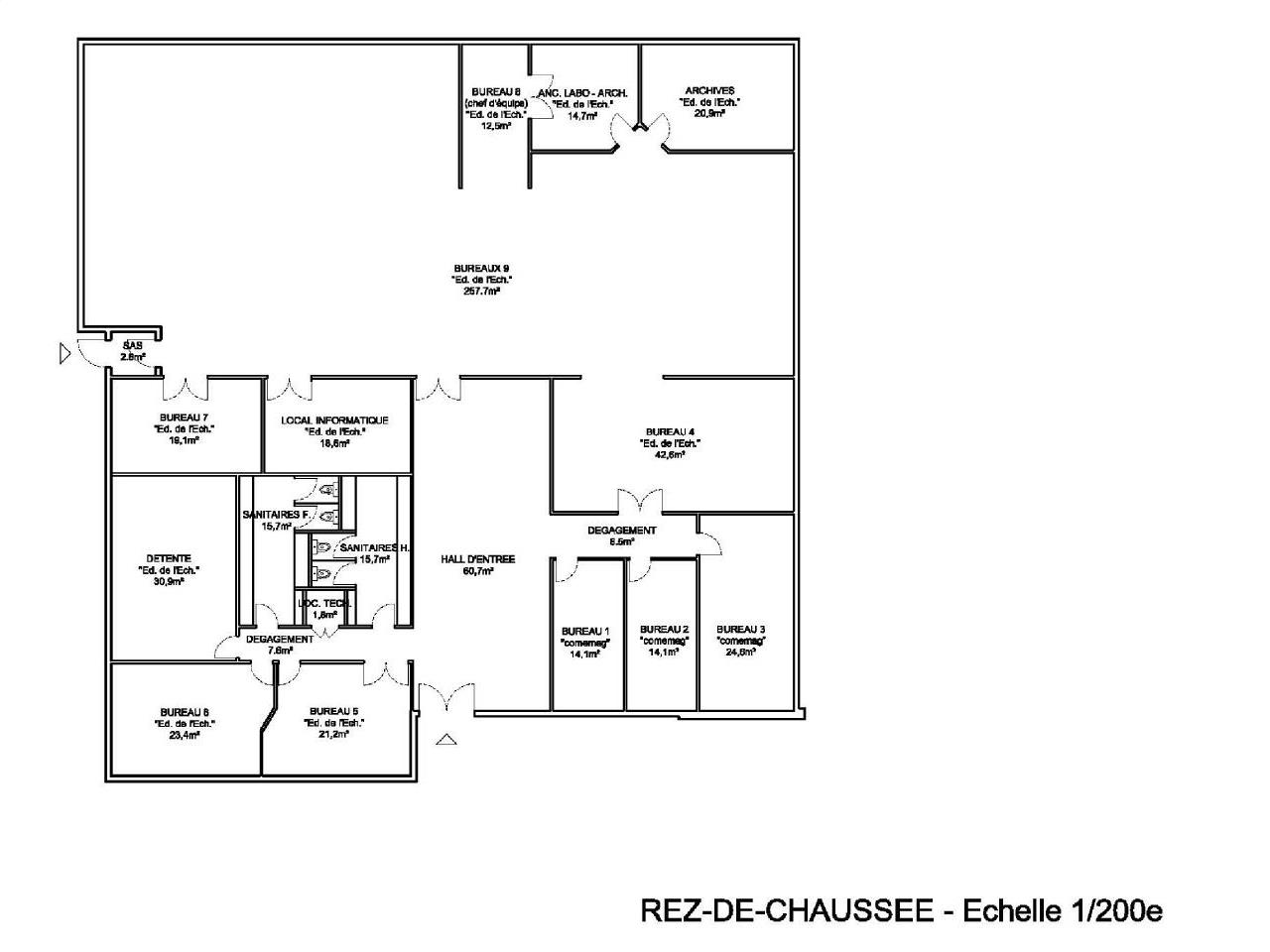 bureau à vendre 627m² Rixheim