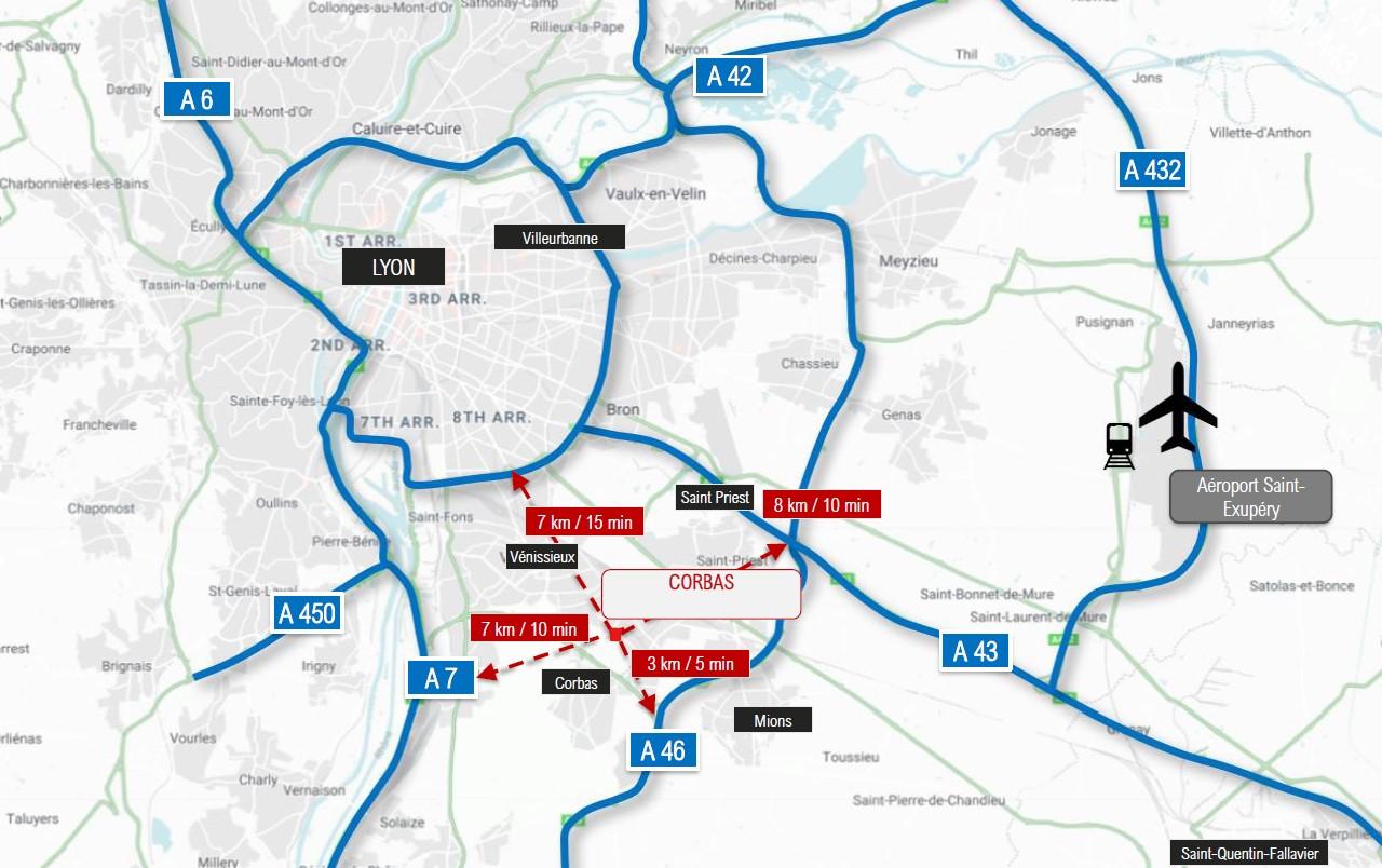 Location entrepôt classe a Corbas Rhône OLLOG2426728