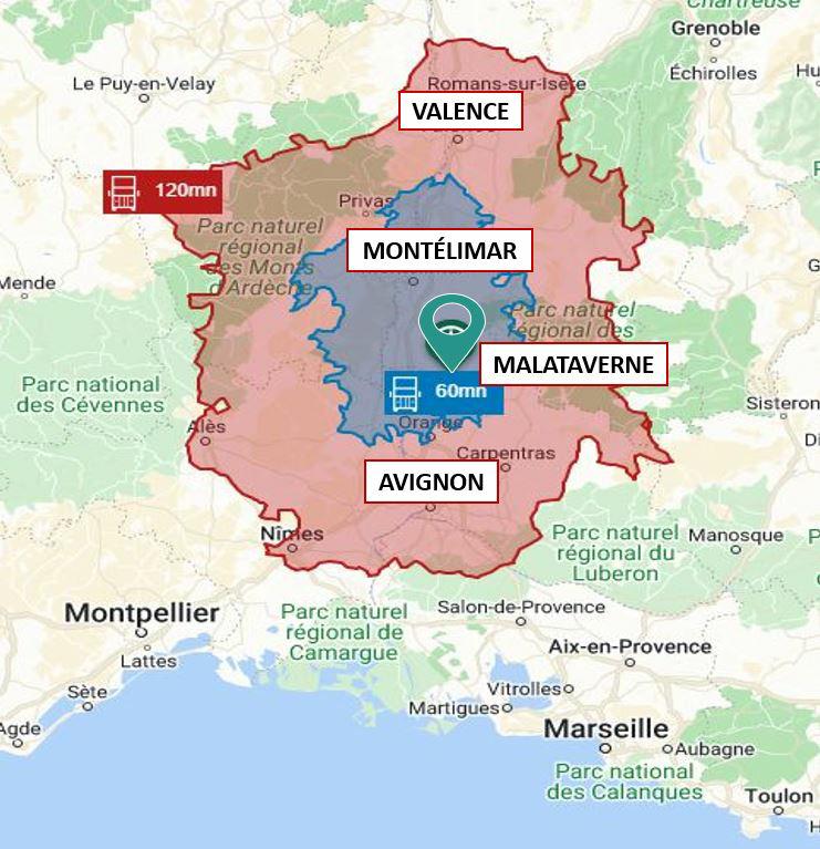 Location terrain Malataverne Drôme OLLOG2202152 3