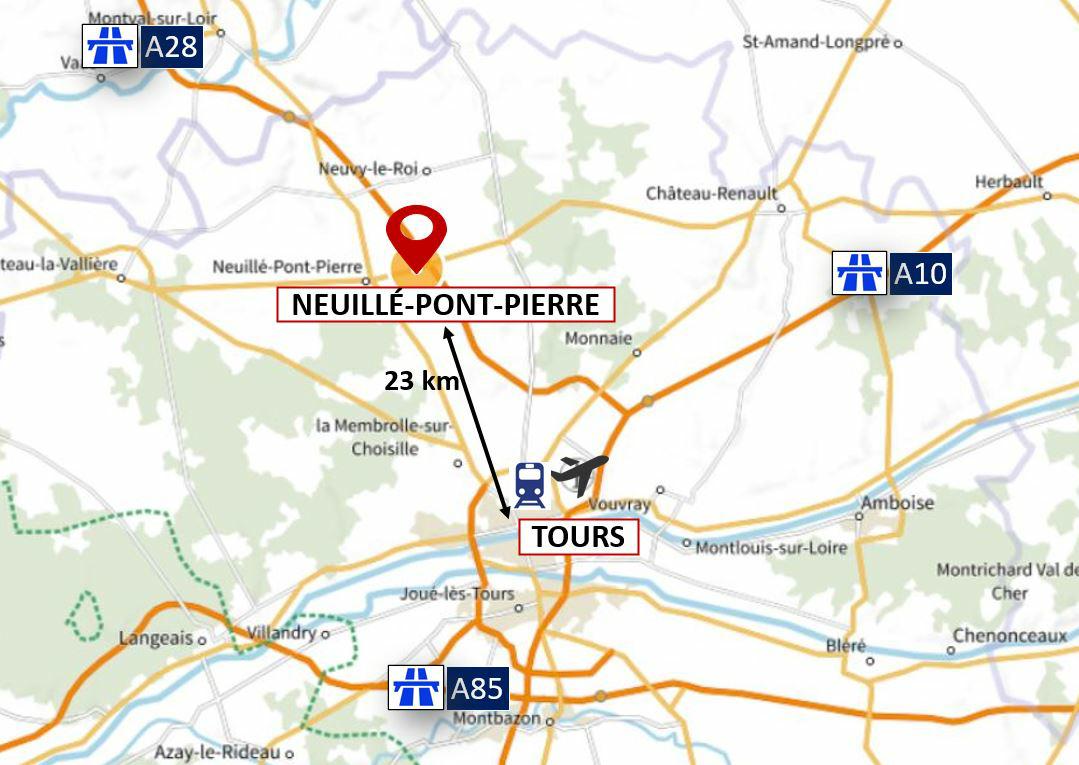 Location entrepôt classe a Neuillé-Pont-Pierre Indre-et-Loire OLLOG2113101 5