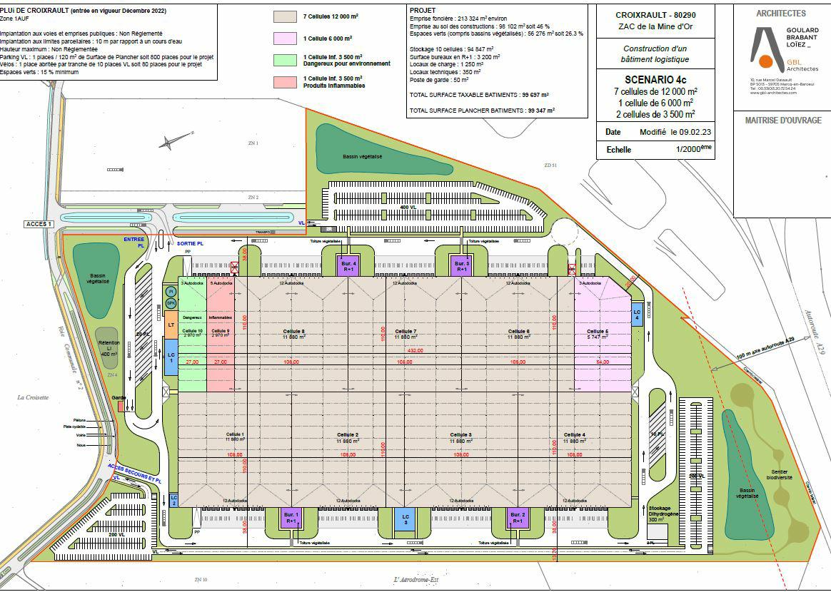 Location entrepôt classe a Croixrault Somme OLLOG2316189 2