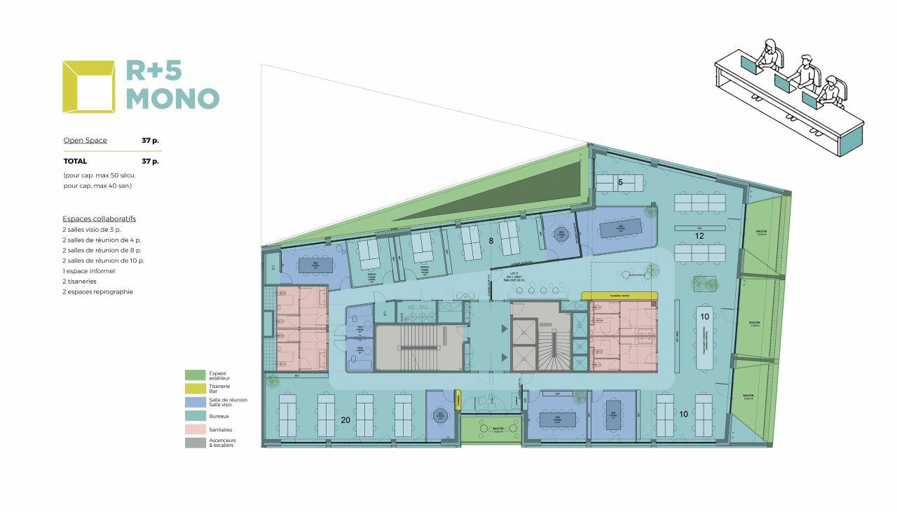 Vente bureau Lyon Rhône OVBUR2313218 10