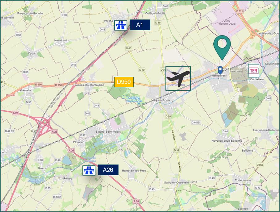 Location entrepôt classe a Brebières Pas-de-Calais OLLOG2203225 1