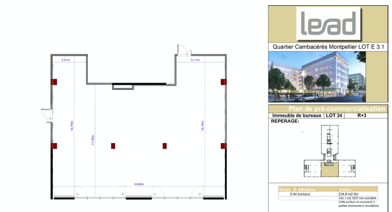 Vente bureau Montpellier Hérault OVBUR2423533 10