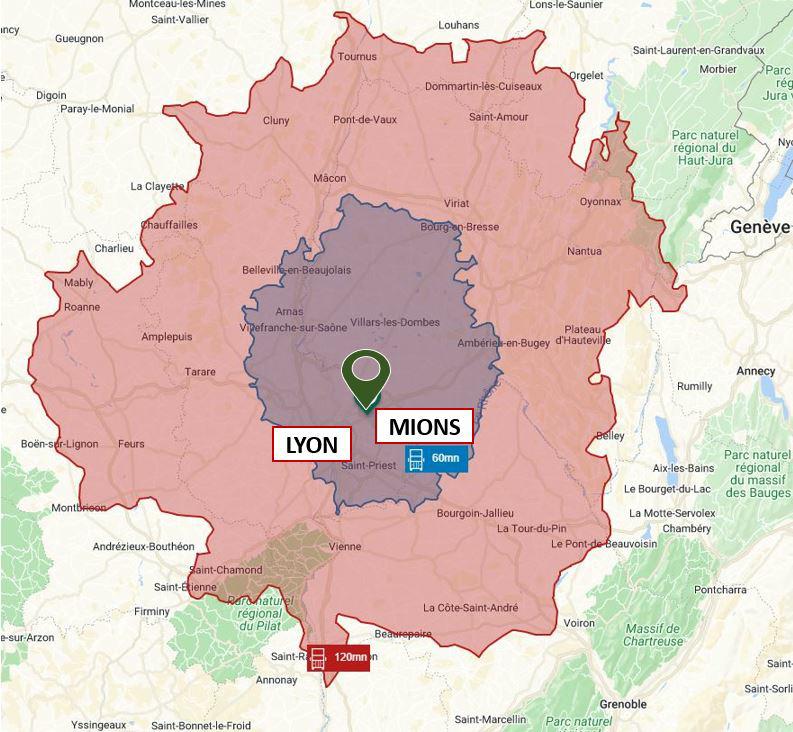 Location entrepôt classe a Mionnay Ain OLLOG2118251 7