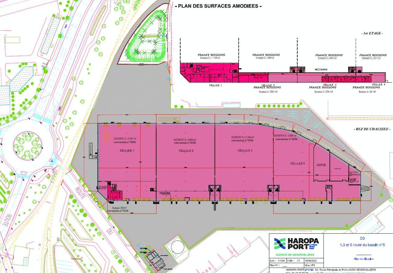 Location entrepôt classe b Gennevilliers Hauts-de-Seine OLLOG2311160