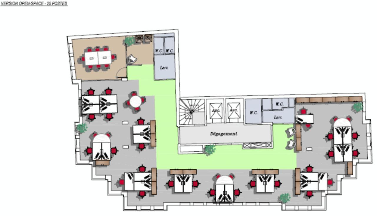 Location bureau Clichy Hauts-de-Seine OLBUR2531797 2