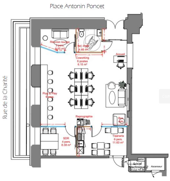 Location coworking Lyon Rhône OLBUR2206632 4