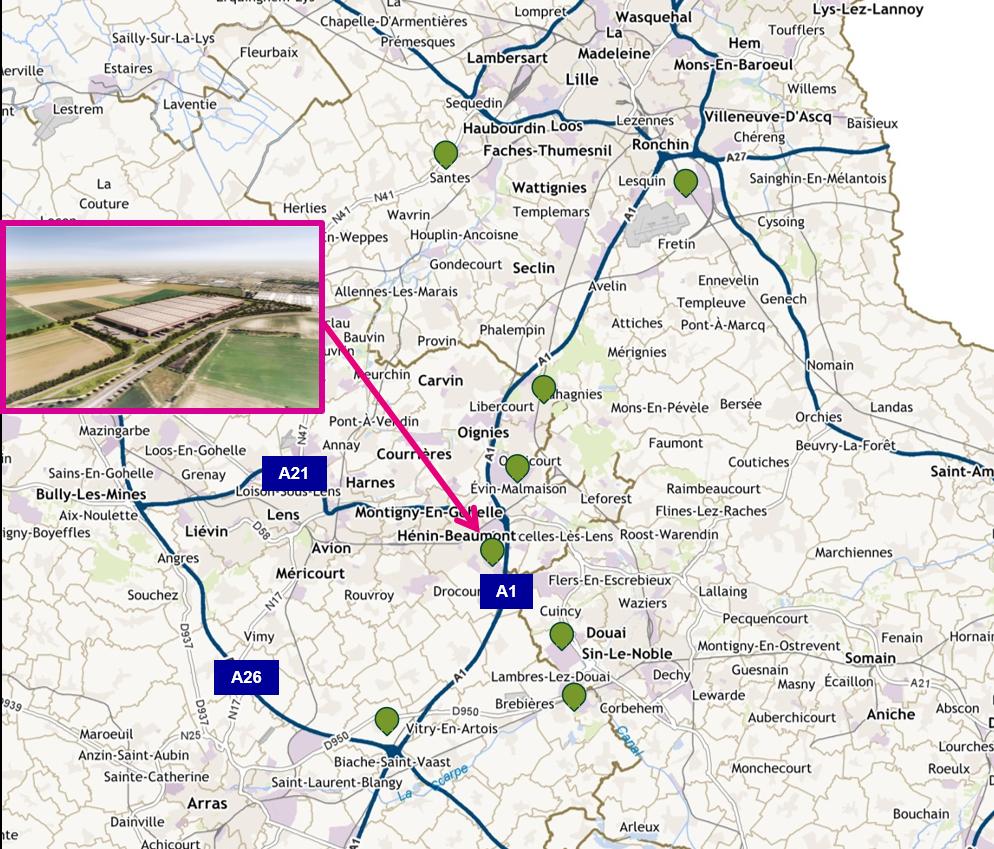 Location entrepôt classe a Hénin-Beaumont Pas-de-Calais OLLOG2106221 1