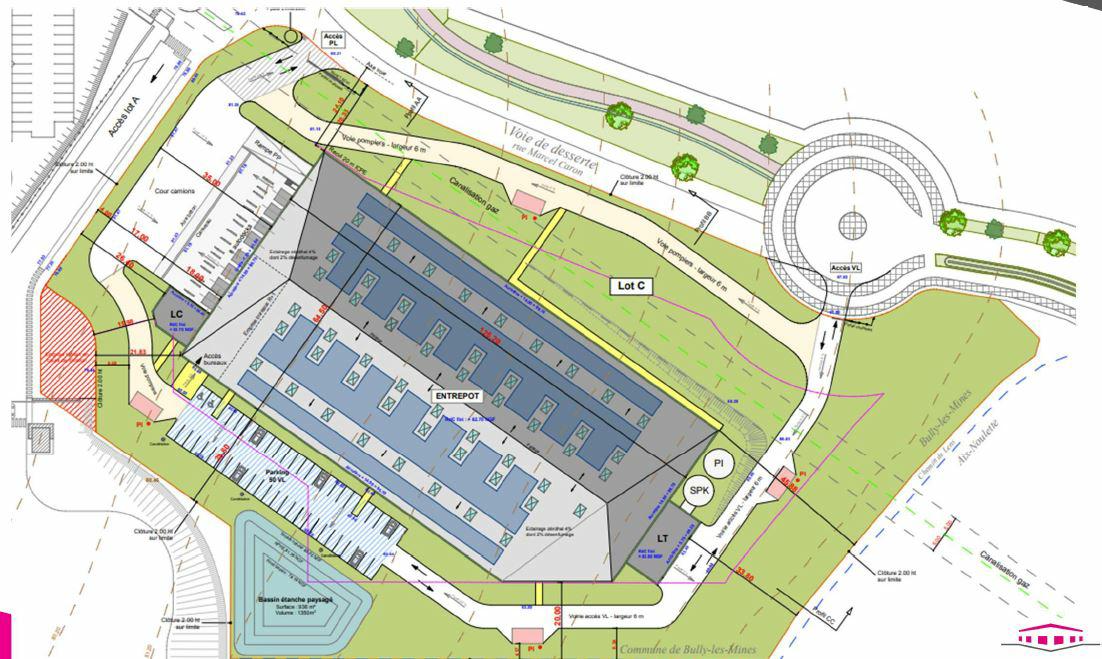 Location entrepôt classe a Bully-les-Mines Pas-de-Calais OLLOG2203365 2