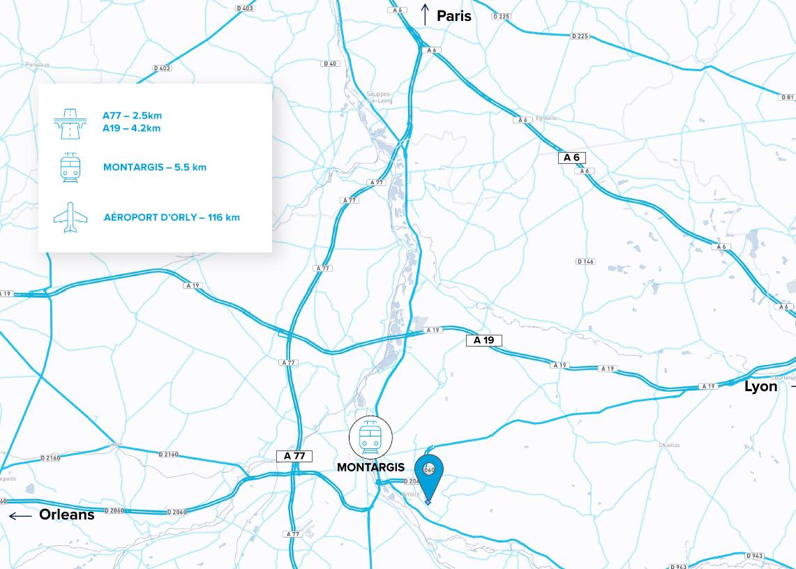Location Entrepôt Classe A Amilly OLLOG2205953